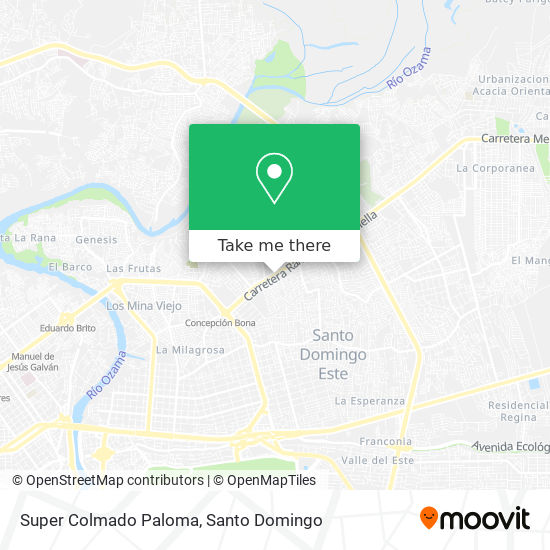Super Colmado Paloma map