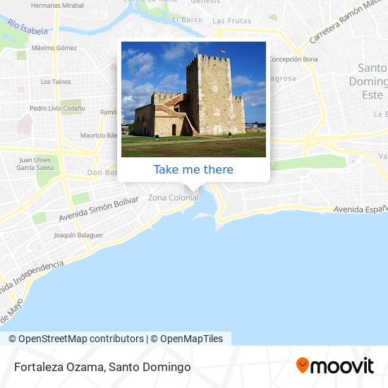 Fortaleza Ozama map