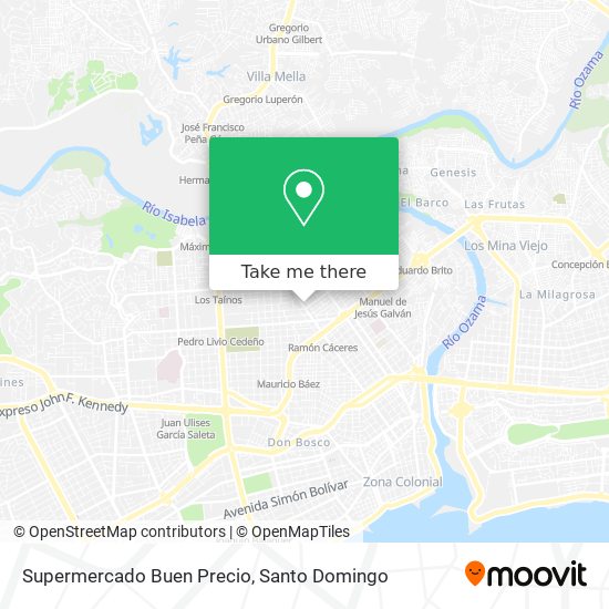 Mapa de Supermercado Buen Precio