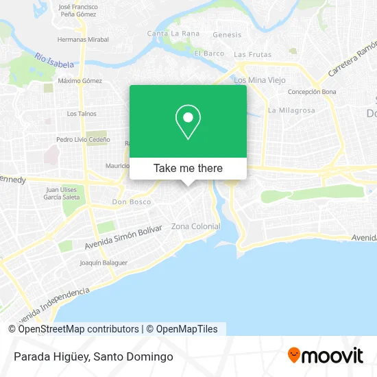 Mapa de Parada Higüey