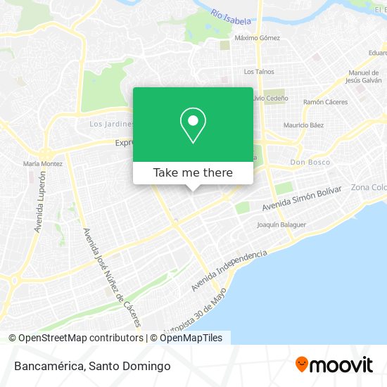 Bancamérica map