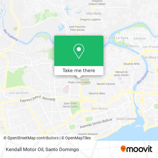 Kendall Motor Oil map