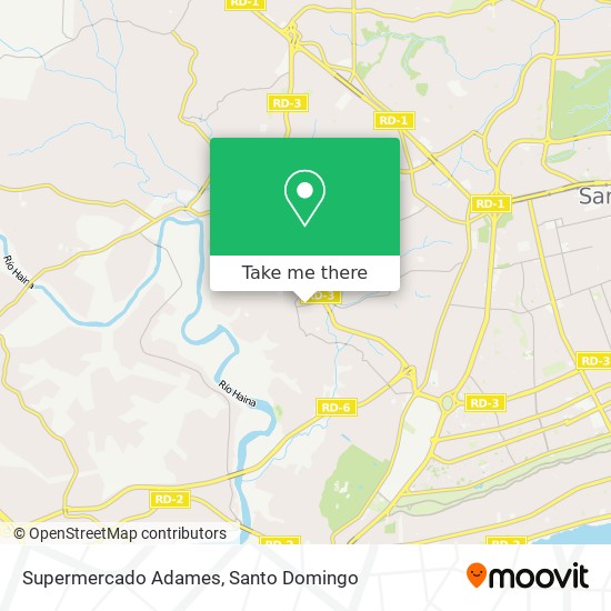 Supermercado Adames map