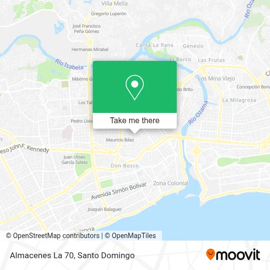 Mapa de Almacenes La 70