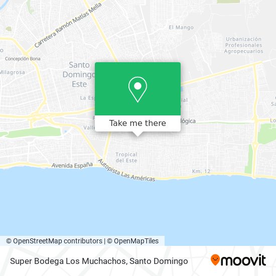 Super Bodega Los Muchachos map
