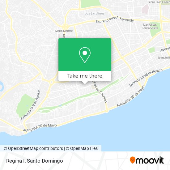 Regina I map