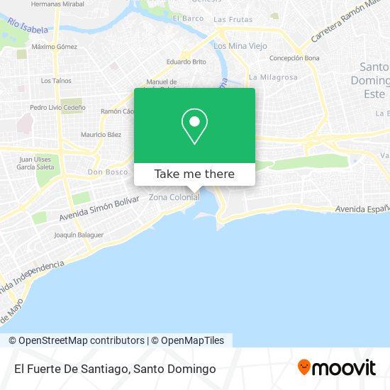 El Fuerte De Santiago map
