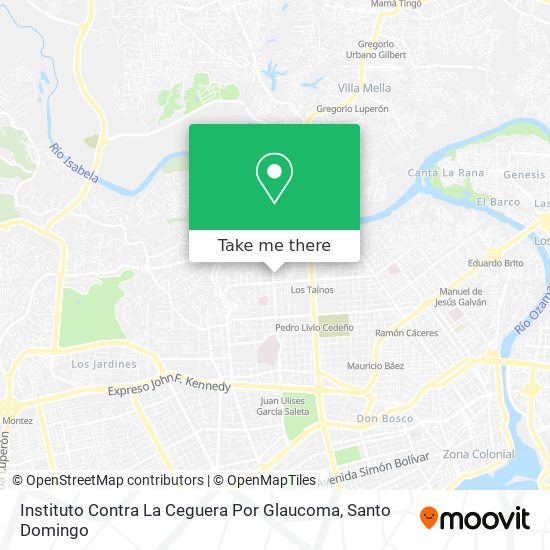Instituto Contra  La Ceguera Por Glaucoma map