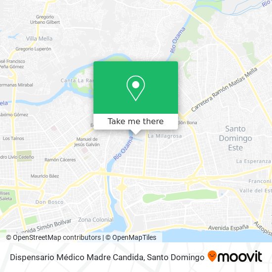 Dispensario Médico Madre Candida map
