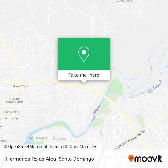 Hermanos Rojas Alou map