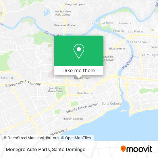 Monegro Auto Parts map
