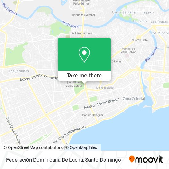 Mapa de Federación Dominicana De Lucha