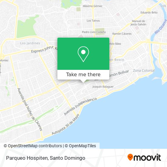 Parqueo Hospiten map