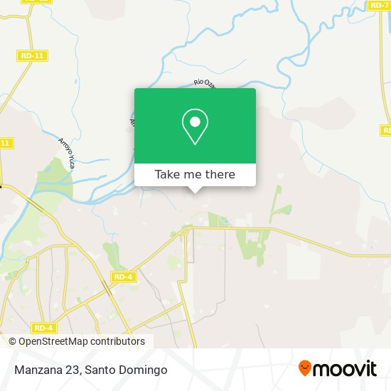 Manzana 23 map