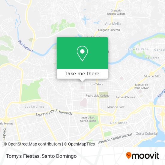 Tomy's Fiestas map