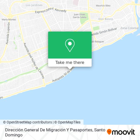 Dirección General De Migración Y Pasaportes map