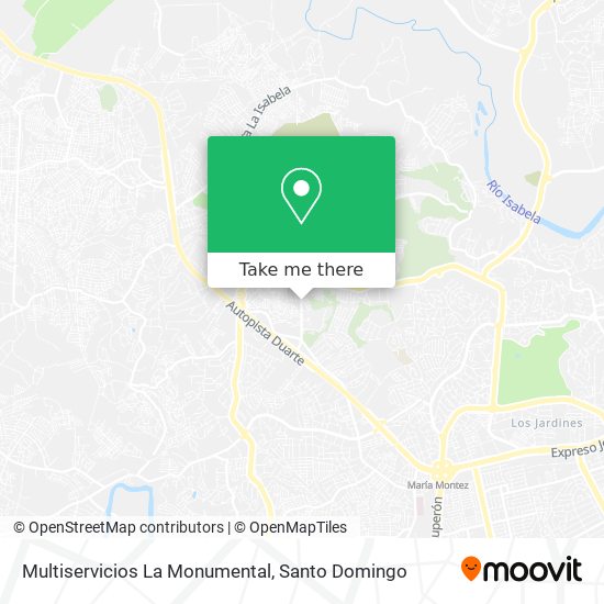 Mapa de Multiservicios La Monumental