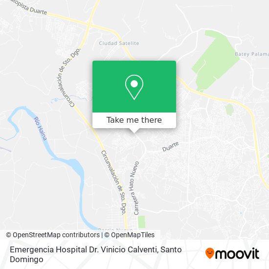 Mapa de Emergencia Hospital Dr. Vinicio Calventi