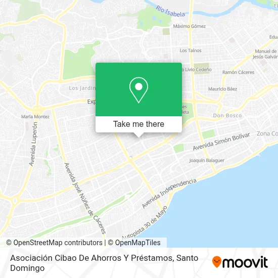 Mapa de Asociación Cibao De Ahorros Y Préstamos