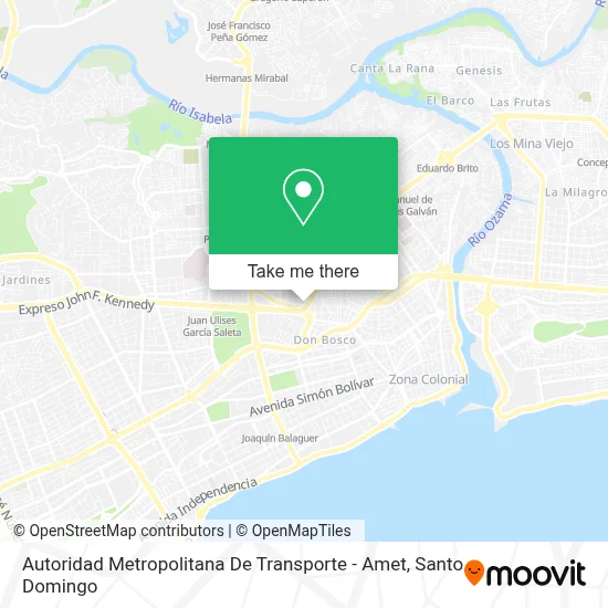 Mapa de Autoridad Metropolitana De Transporte - Amet