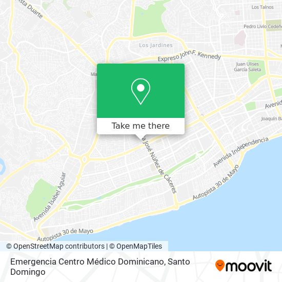 Emergencia Centro Médico Dominicano map