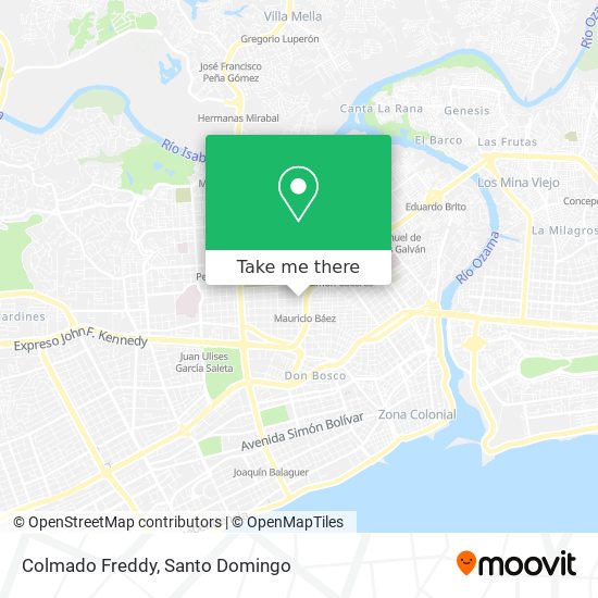 Colmado Freddy map