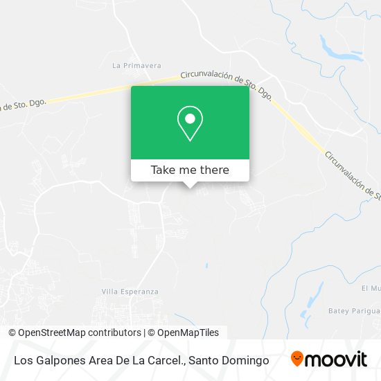 Los Galpones Area De La Carcel. map