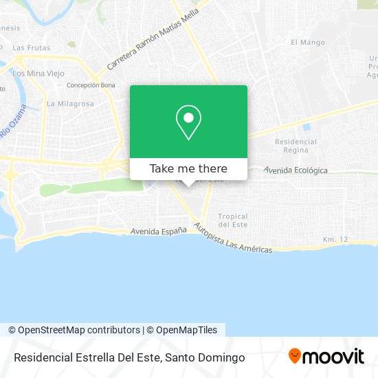 Residencial Estrella Del Este map