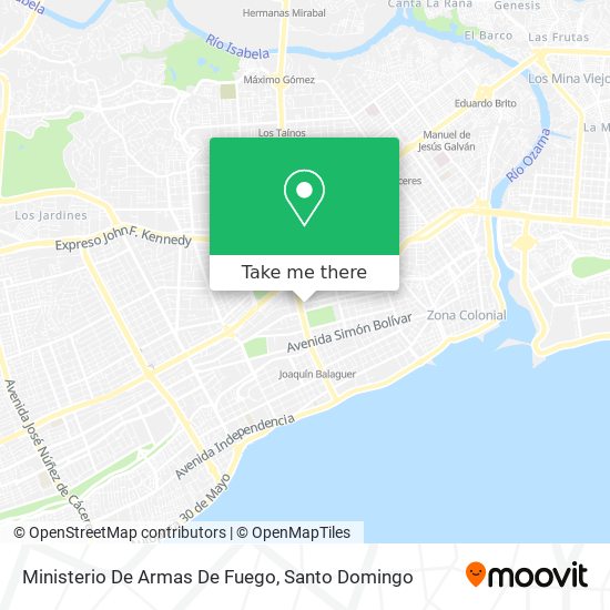 Mapa de Ministerio De Armas De Fuego