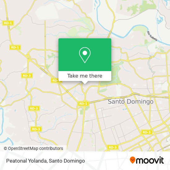 Peatonal Yolanda map