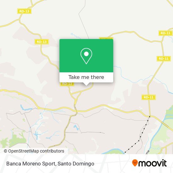 Banca Moreno Sport map