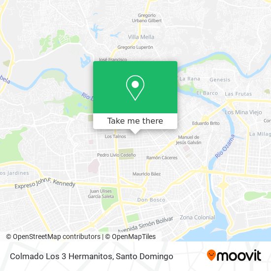 Mapa de Colmado Los 3 Hermanitos