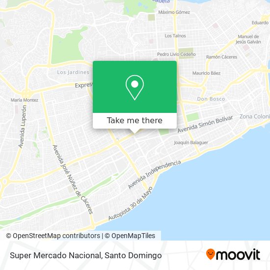 Super Mercado Nacional map