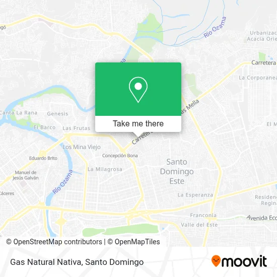 Gas Natural Nativa map