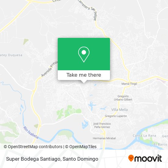 Super Bodega Santiago map