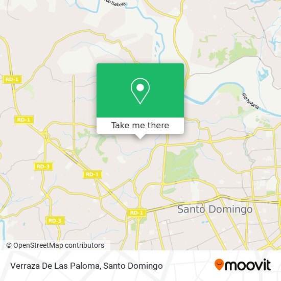 Verraza De Las Paloma map