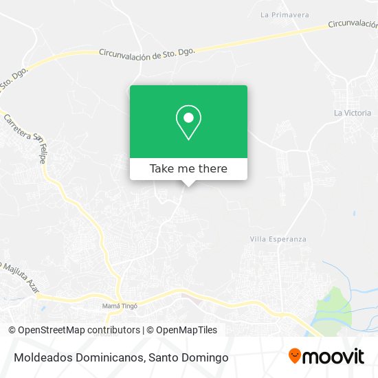 Moldeados Dominicanos map