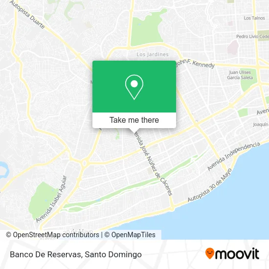 Mapa de Banco De Reservas