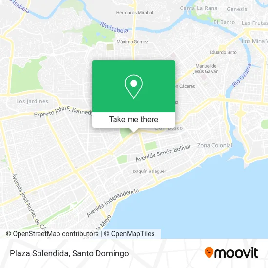 Plaza Splendida map