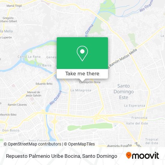 Repuesto Palmenio Uribe Bocina map