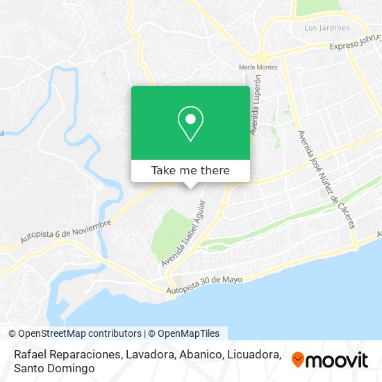Rafael Reparaciones, Lavadora, Abanico, Licuadora map