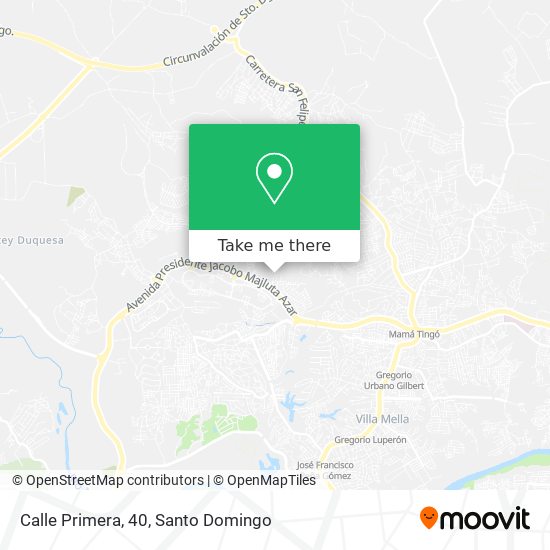 Calle Primera, 40 map