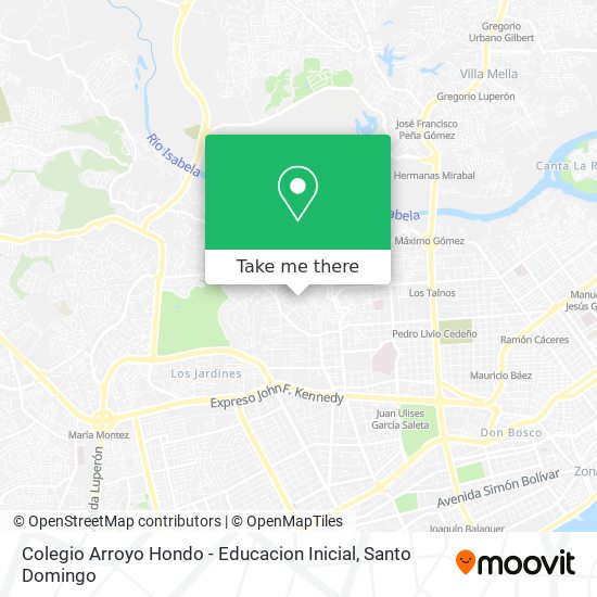 Colegio Arroyo Hondo - Educacion Inicial map