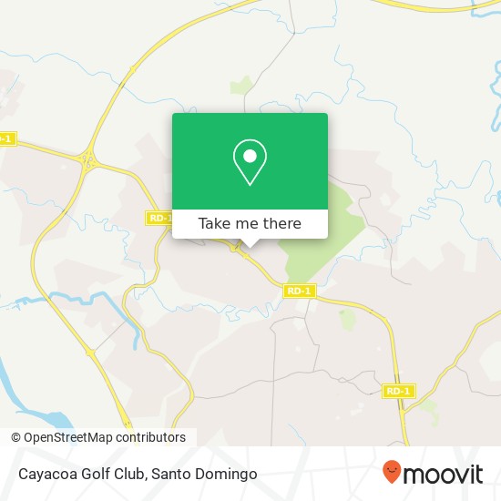 Cayacoa Golf Club map