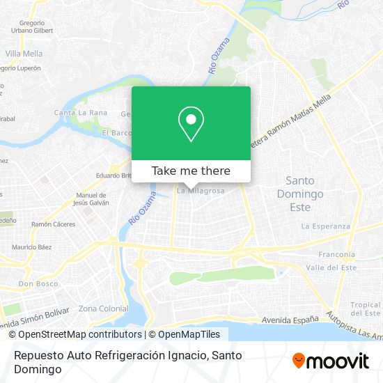 Mapa de Repuesto Auto Refrigeración Ignacio