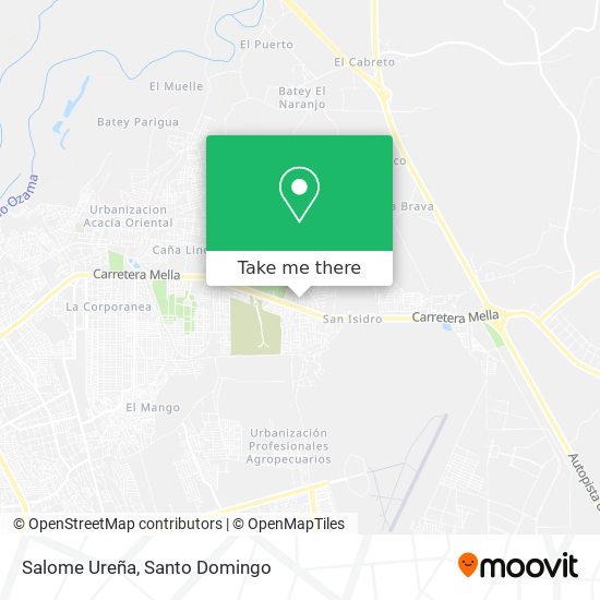 Salome Ureña map