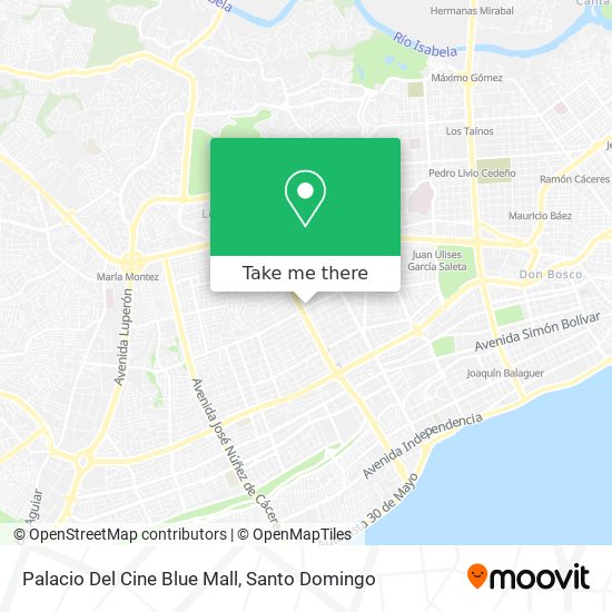 Mapa de Palacio Del Cine Blue Mall