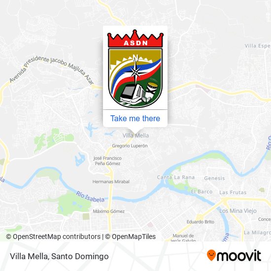 Villa Mella map