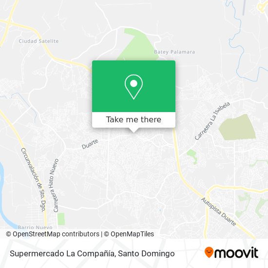 Mapa de Supermercado La Compañía