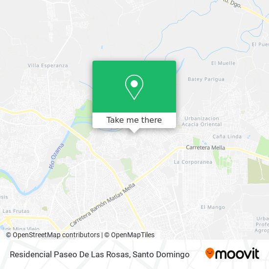 Mapa de Residencial Paseo De Las Rosas
